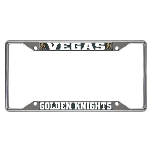 NHL Vegas Golden Knights Stainless Steel License Plate Frame - 1 of 3