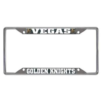 NHL Vegas Golden Knights Stainless Steel License Plate Frame