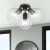Livex Lighting Downtown 3 - Light Semi-Flush Mount in  Black/Brushed Nickel - 2 of 4