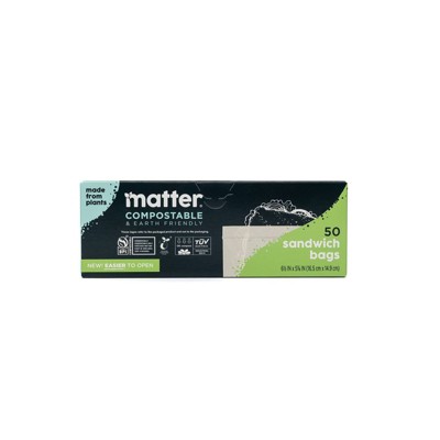 Matter Compostable Sandwich Bags - 50ct