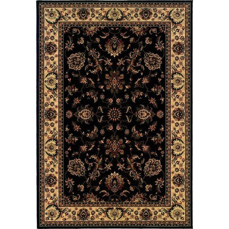 ‎Oriental Weavers Ariana Ivory/Black Persian Rug Rug Size: 10' x 12'7", 1 of 2