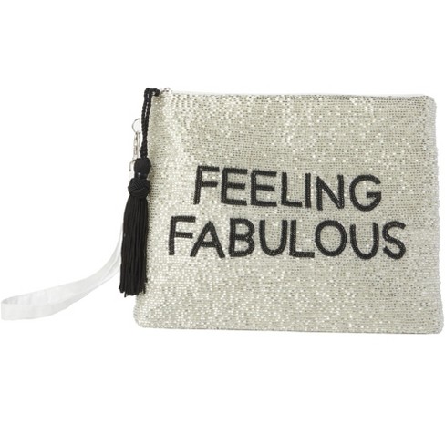 Silver sparkly clutch online bag