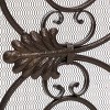 VYNXARIA Wrought Iron Fireplace Screen, Gold Finish - 4 of 4