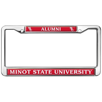 Minot State University Alumni Logo Full Size Standard License Plate Metal Frame