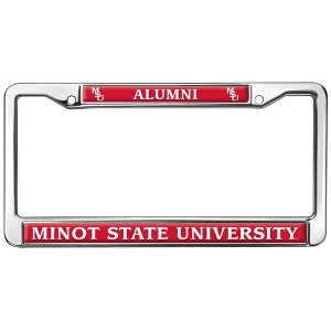 Minot State University Alumni Logo Full Size Standard License Plate Metal Frame - 1 of 4