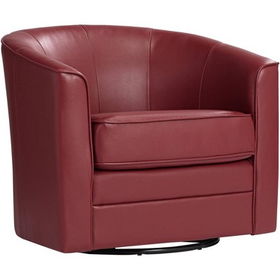 Studio 55d keller bonded leather swivel club chair new arrivals