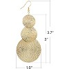 14K Gold Bohemian Chandelier Earrings: Large Circular Drop Dangle Earrings for Women - 3 of 4