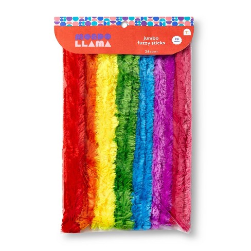 Colorful Fuzzy Craft Sticks Limpiapipas - 40 unidades - 12 pulgadas de  largo - Verde lima