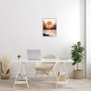 Stupell Industries Vibrant Orange Sunrise Minimal Mountain Lake Abstraction, 20" x 16" - 2 of 4