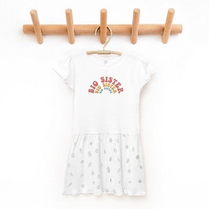 The Juniper Shop Big Sister Stacked Curved Toddler Graphic Dress - 1 of 3