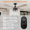 Parrot Uncle 52" Indoor Crystal Reversible Ceiling Fan Lights with Remote, Modern - 4 of 4