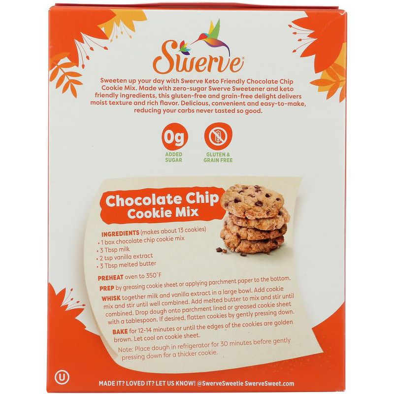 Swerve Sweets Chocolate Chip Cookie Mix - Case of 6/9.3 oz, 3 of 7