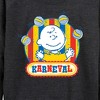 Women's - Peanuts - Charlie Brown Karneval Lightweight French Terry Wide Neck Long Sleeve Shirt - 2 of 4