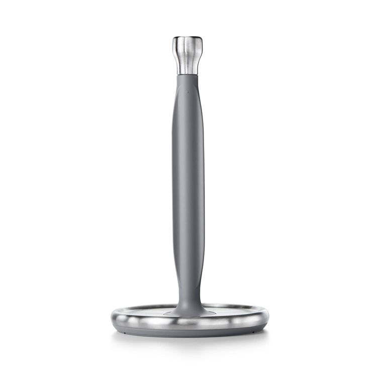 OXO Steady Paper Towel Holder: Stainless Steel, Light Silver, 13.5&#34; Height, 1 of 3