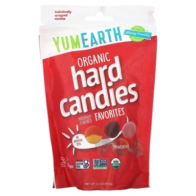 YumEarth, Organic Hard Candies, Favorites, 3.3 oz