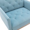 LOVMOR Modern Accent Chair w/Rose Golden feet & Upholstered,leisure single sofa for Living Room Bedroom Office - 4 of 4