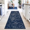 Vintage Washable Rug – Non-Slip, Non-Shedding, Low Pile Floral Carpet for Living Room & Bedroom - 2 of 4
