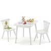 Arceso Windsor Kids Table and Chair Set, Rubberwood Children Toddler Table and Chair Set with Non-Slip Legs/Round Edge Design for Art, Play, Craft - 2 of 4