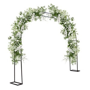 Garden Arch Trellis for Climbing Plants,9.8ft W X 7.2 ft H Metal Wedding Arches for Ceremony Garden Arbor Indoor Garden Arches - 1 of 4