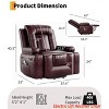Power Lift Recliner Chair - Heat and Massage, Adjustable Back & Legs, PU Leather Electric Lift Chair Designed for The Elderly and People - 2 of 4