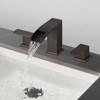 Cobbe Widespread 8" Waterfall Bathroom Faucet 3 Hole, 2-handle Bathroom Sink Faucet with Pop Up Drain Assembly - 4 of 4