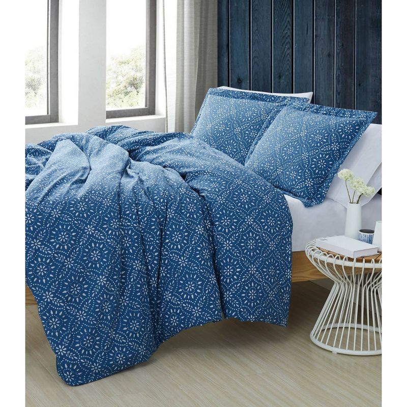 Twin/Twin XL 2pc Katrine Comforter Set Blue - Brooklyn Loom, 6 of 7