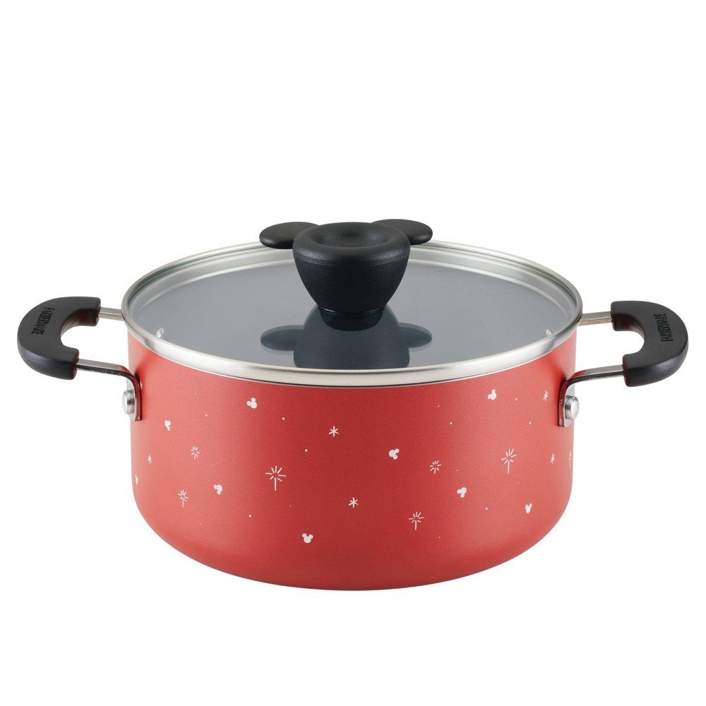 Farberware Disney Bon Voyage 3qt Ceramic Nonstick Saucepot with Lid Red