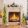 Costway 3ft+ 4ft+ 5ft  Artificial Xmas Tree Set of 3 with 85 + 137 + 193 Branch Tips - 4 of 4