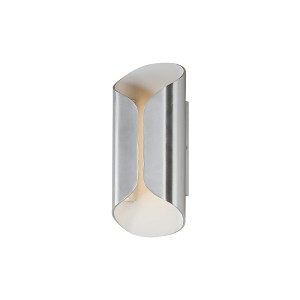 ET2 Lighting Folio 2 - Light Wall Light in  Satin Aluminum/White - 1 of 1