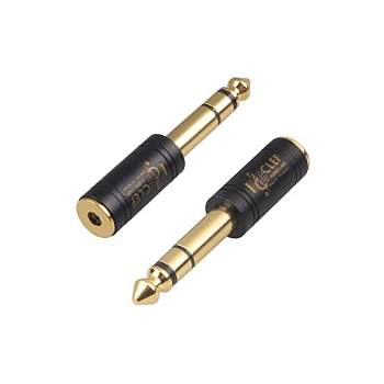 Clef Audio 6.35mm Male to 3.5mm Female Stereo TRS Headphone Adapter  - 2-Pack