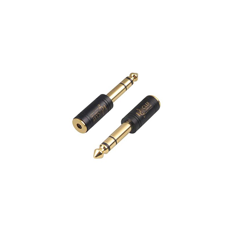 Clef Audio 6.35mm Male to 3.5mm Female Stereo TRS Headphone Adapter  - 2-Pack, 1 of 3