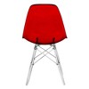 LeisureMod Dover Modern Dining Chair with Acrylic Base, Set of 2 - 4 of 4