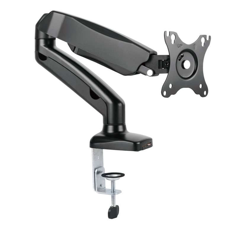 Premium Height Adjustable Single Monitor Arm Black - Rocelco, 4 of 11