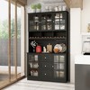 FUFU&GAGA Kitchen Pantry Buffet with Hutch Freestanding Storage Cabinet - 2 of 4