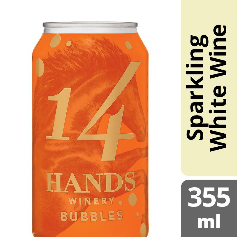 14 Hands Bubbles Sparkling White Wine - 355ml Can, 2 of 8