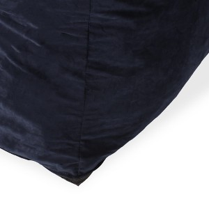 Velveteen Bean Bag Chair with Armrests - 1 of 4