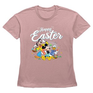 Women's Mickey & Friends Happy Easter Friends T-Shirt - 1 of 3