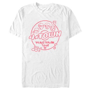 Men's Turning Red 4*Town '99 Australian Tour Badge T-Shirt - 1 of 4