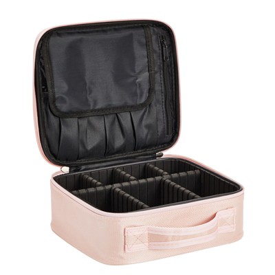 BÉIS 'The Cosmetic Case' In Atlas Pink - Pink Makeup Organizer & Travel Case