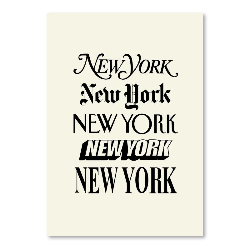 Americanflat Minimalist New York By Motivated Type Poster, 1 of 7