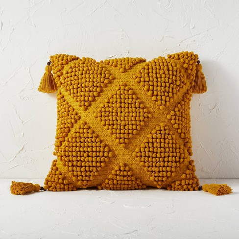 Diamond Loop Textured Square Throw Pillow - Opalhouse™ designed with Jungalow™ - image 1 of 4