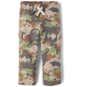 The Children's Place Baby Active Premium Fleece Relaxed Cargo Pants - 1 of 3