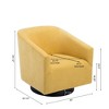 Grungis Accent Chair with Wood Base,Modern Swivel Chair for Bedroom,Reading Room,No Assembly Required - 2 of 4