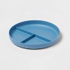 7" 6pk Plastic Divided Kids' Dinner Plates - Pillowfort™: Reusable, Dishwasher & Microwave Safe, Kids Dinnerware - 3 of 3