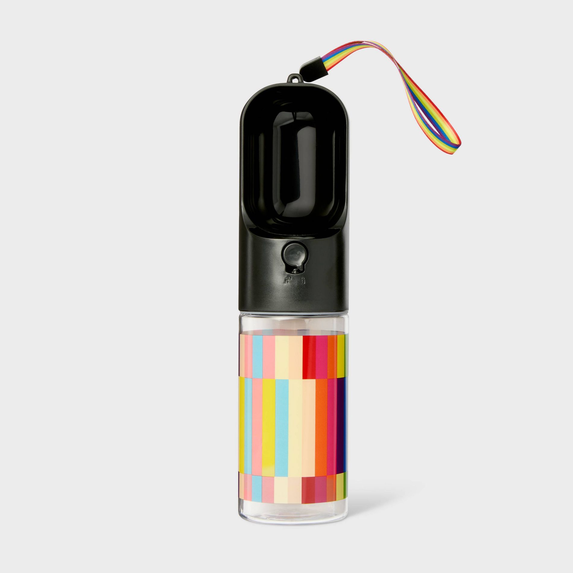 Pride 14 fl oz Dog Water Bottle - Black