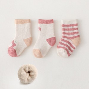 MyKids-Usa Baby Cartoon Print Pattern Thickened Soft Cotton Socks - 1 of 4