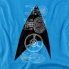 Star Trek Line Of Ships Adult T-Shirt Turquoise Large - 2 of 4