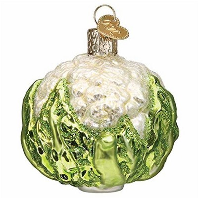 Old World Christmas Glass Blown Ornament for Christmas Tree, Cauliflower