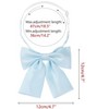 INSPIRE CHIC Women's Metallic Shiny Solid Color Square End Bow Ties - 2 of 4