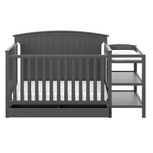 Storkcraft Steveston 5-in-1 Convertible Crib and Changer with Drawer - 1 of 4